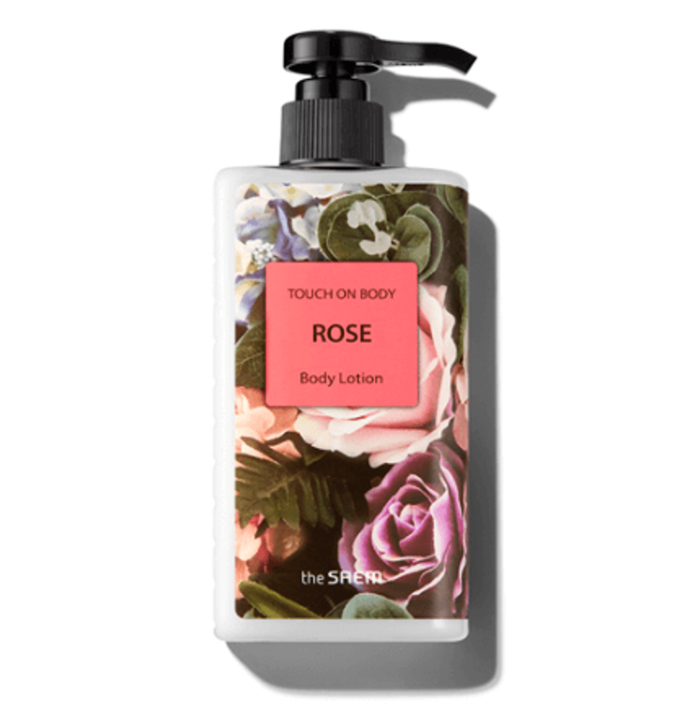 The Saem Touch On Body Rose Body Lotion увлажняющий лосьон для тела с розой