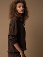 J0258-8100 Джемпер женский, шоколадный dbr