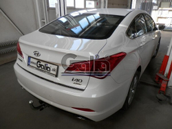 Фаркоп оцинкованный Galia H085A для Hyundai i40 седан/универсал 2012-(паспорт и сертификат в комплекте)(без электрики)