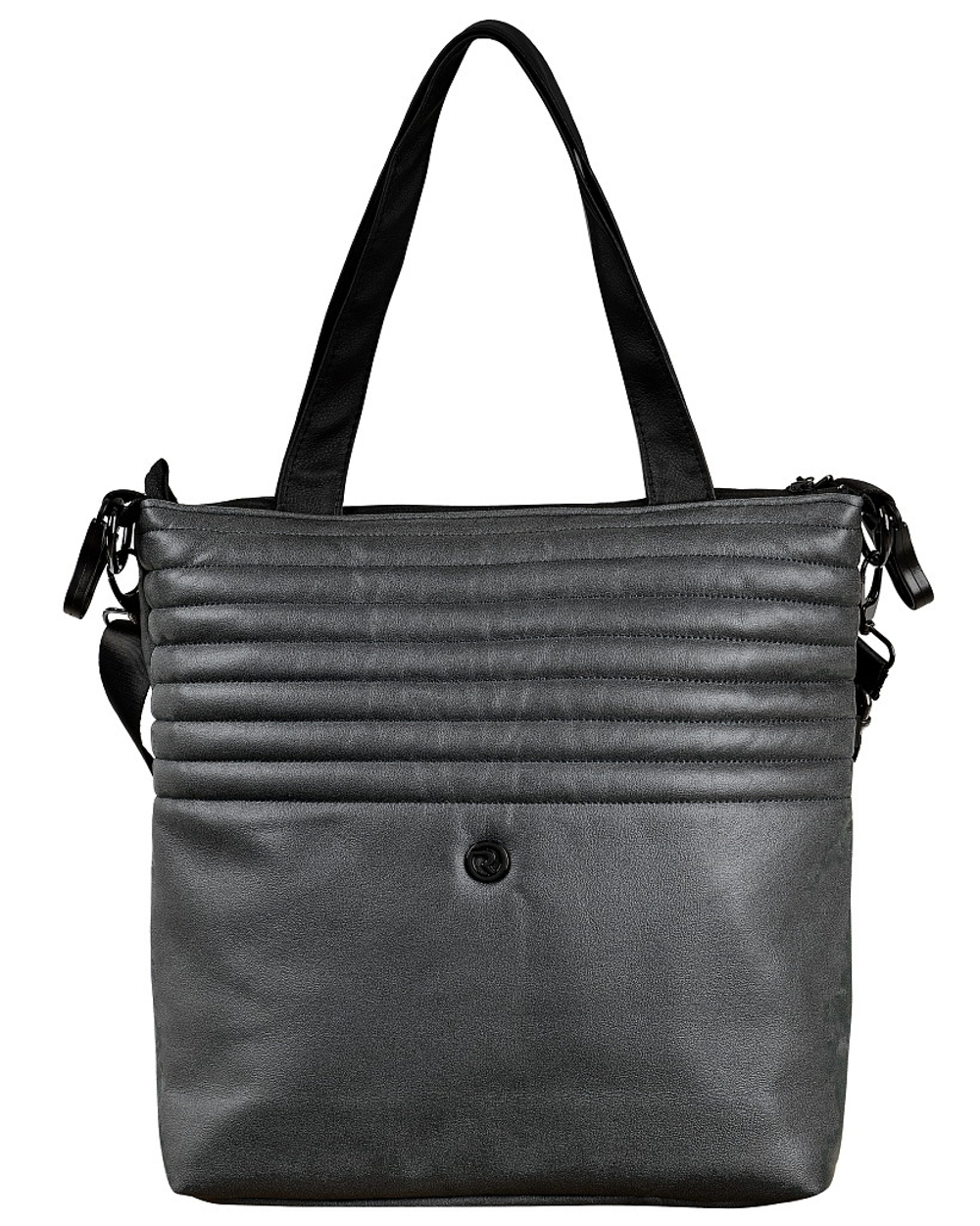 Детская коляска Roan Sol Vintage Luxury Leather 2.0 3 в 1 с автокреслом Pituso Baesa Pro Black VEGA99DB Woodland Gray/Nickel/руч.Cappuccino