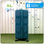 Большой чемодан  Mironpan 95, Бирюзовый, с расширителем