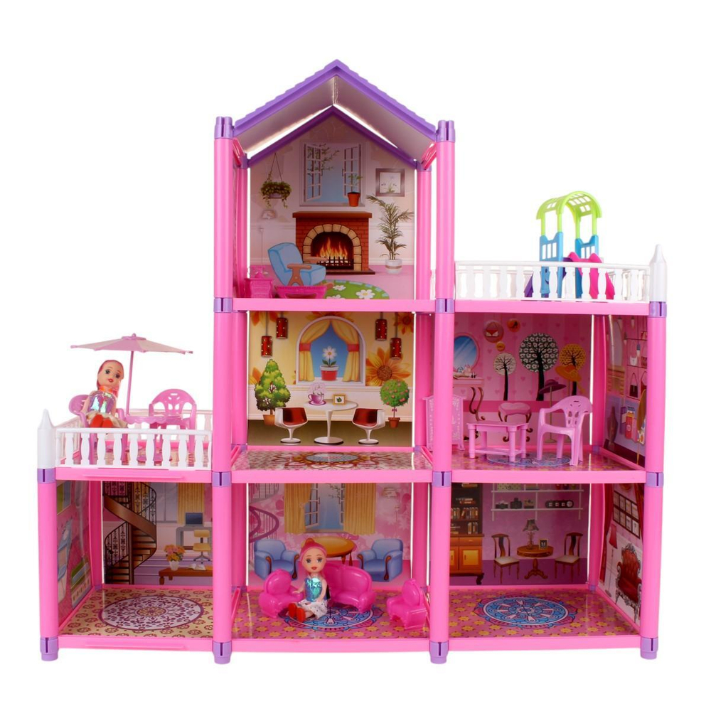 Дом для куклы с мебелью, коробка DSJ588-2