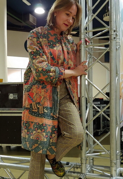 Пальто "Дама с единорогом", по мотивам серии средневековых гобеленов