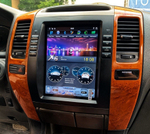 Магнитола для Lexus GX470 J120, Toyota Land Cruiser Prado 120 (климат управляется с экрана ГУ) - Carmedia ZF-1116H-Q6 вертикальный экран в стиле "Тесла" на Android 11, 8Гб+128Гб, CarPlay, 4G SIM-слот