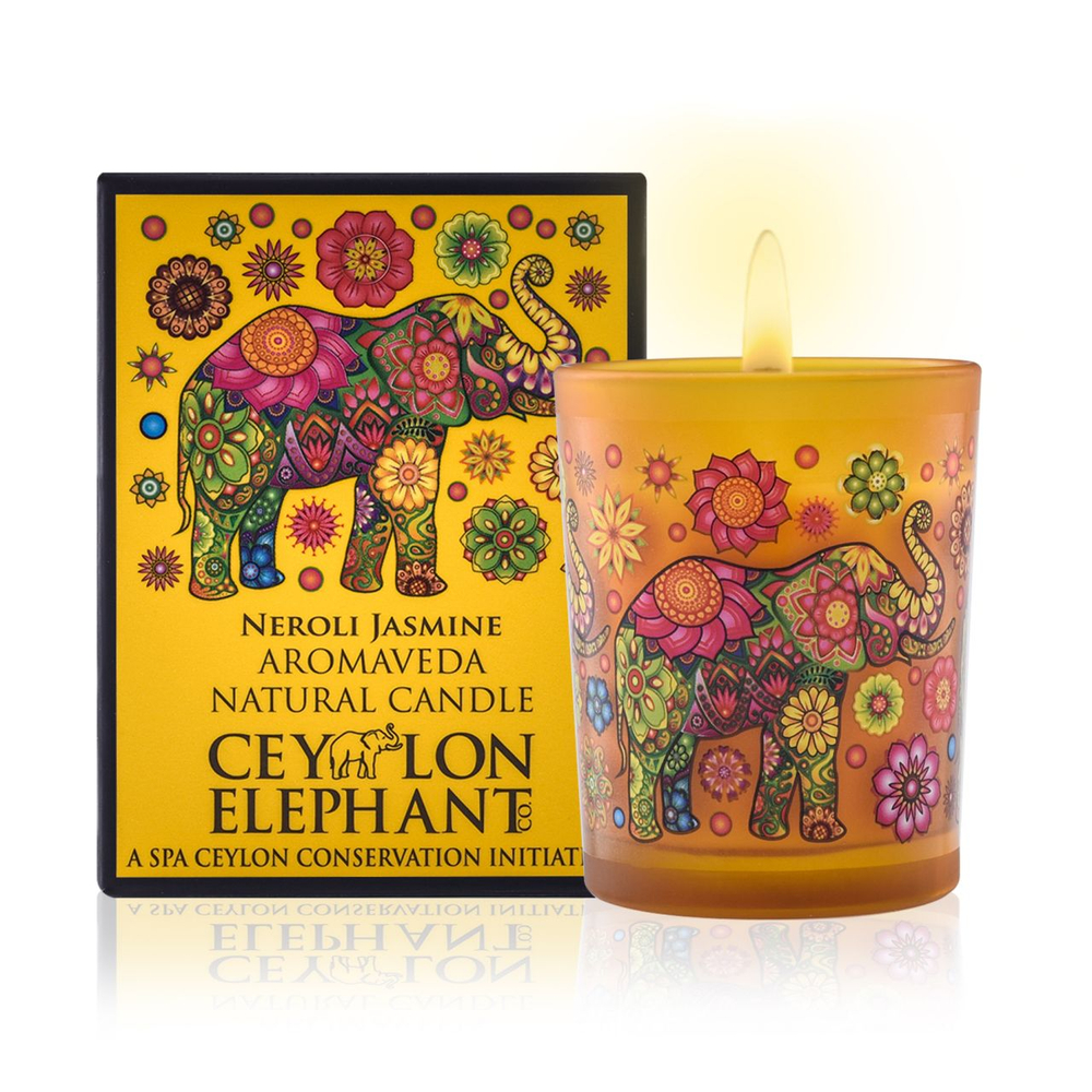 Натуральная свеча Аромоведа "НЕРОЛИ И ЖАСМИН"