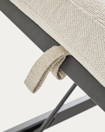 Шезлонг Kionia из алюминия цвета графит