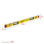 STAYER PRO STABIL, 2000 мм, усиленный профиль, уровень с поворотным глазком, Professional (3471-200)