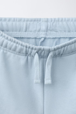 ZARA НАБОР ИЗ ДВУХ ОДНОТОННЫХ БЕРМУДОВ, СЕРЫЙ/СИНИЙ