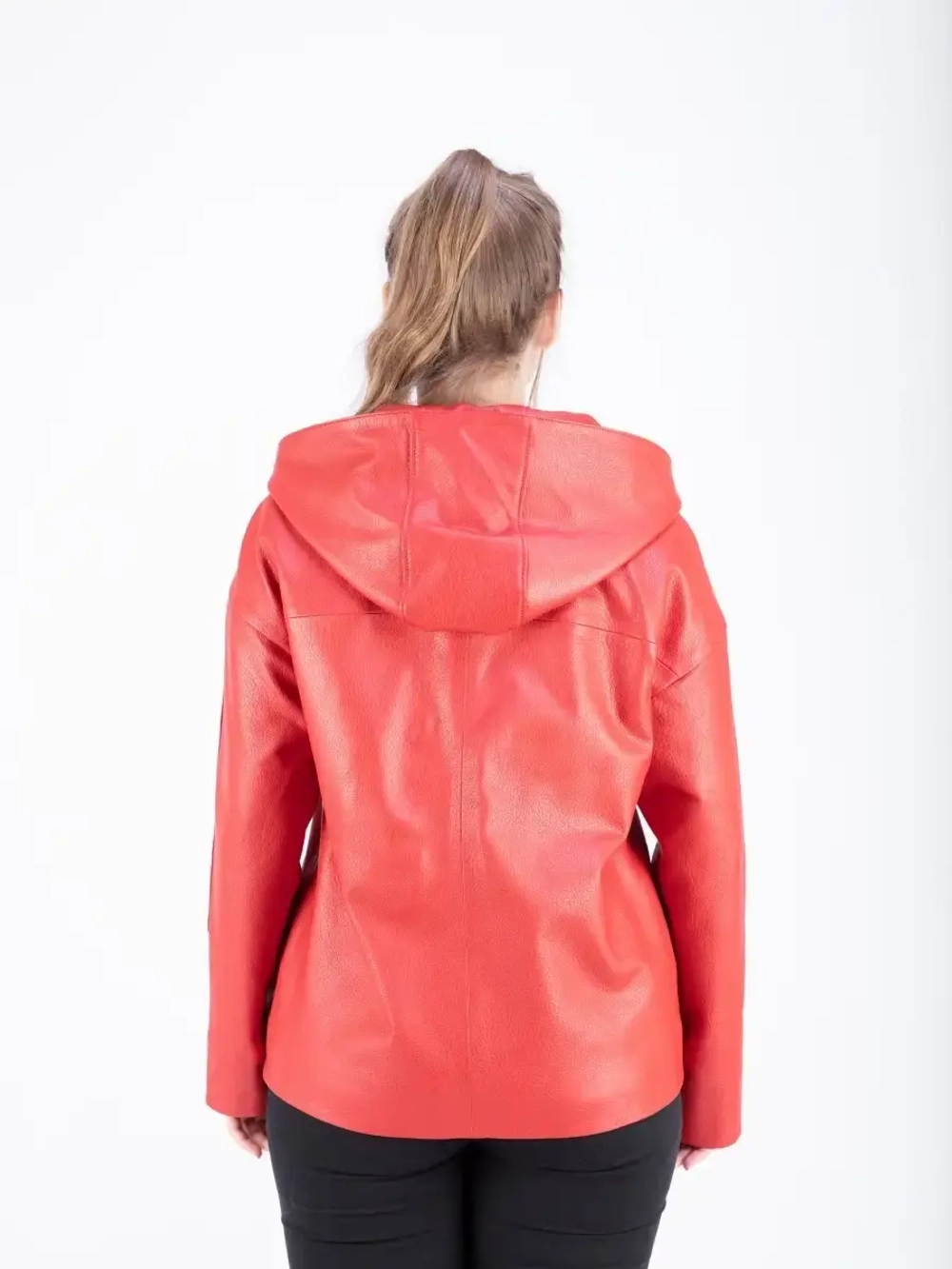 Куртка женская кожаная большие размеры