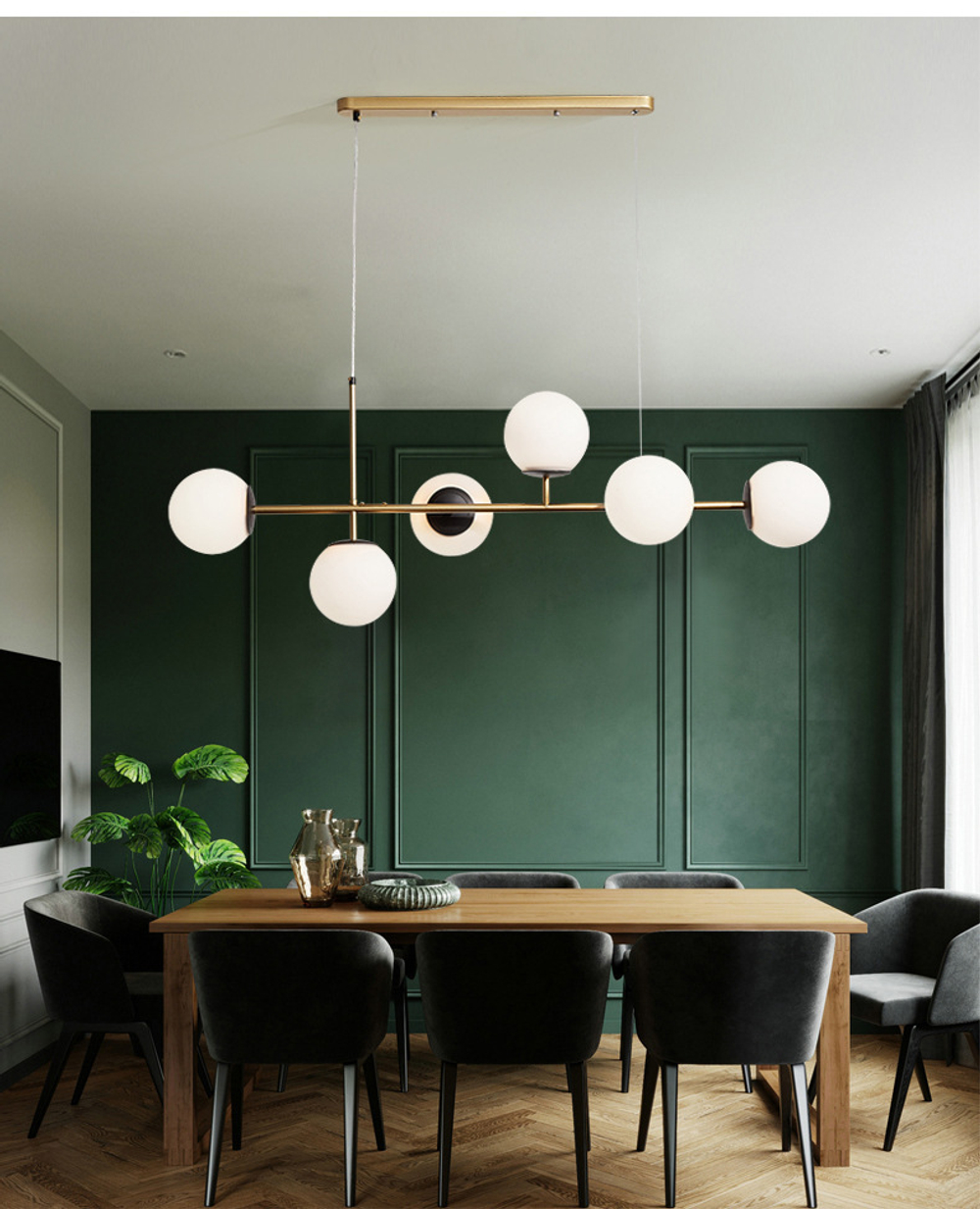 Pendant design lamp  (Black/Clear)Talnae