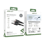 C2-02 USB-A to Lightning zinc alloy silicone charging data cable