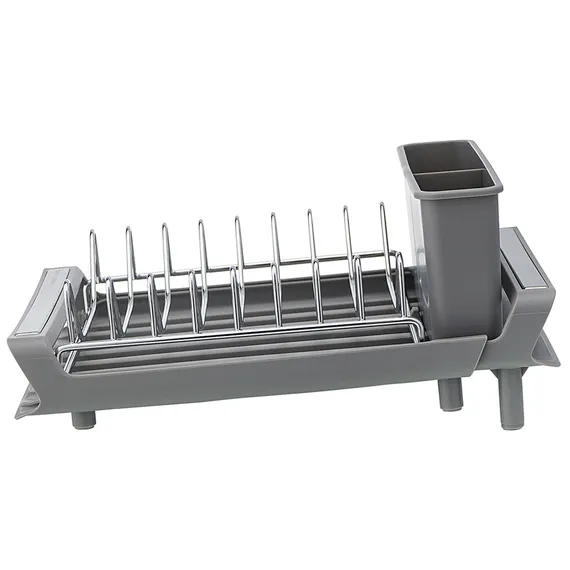 Сушилка для посуды atle раздвижная малая, серая