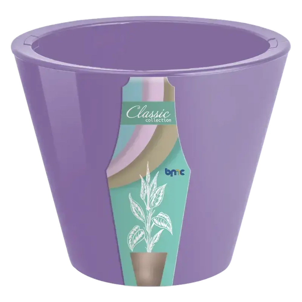 Кашпо для цветов пластиковое 3л d-19 см «Классика» Лаванда