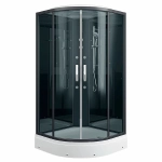 Душевая кабина Erlitr 90х90 ER570917-C24-RUS стекло тонированное/профиль черный матовый