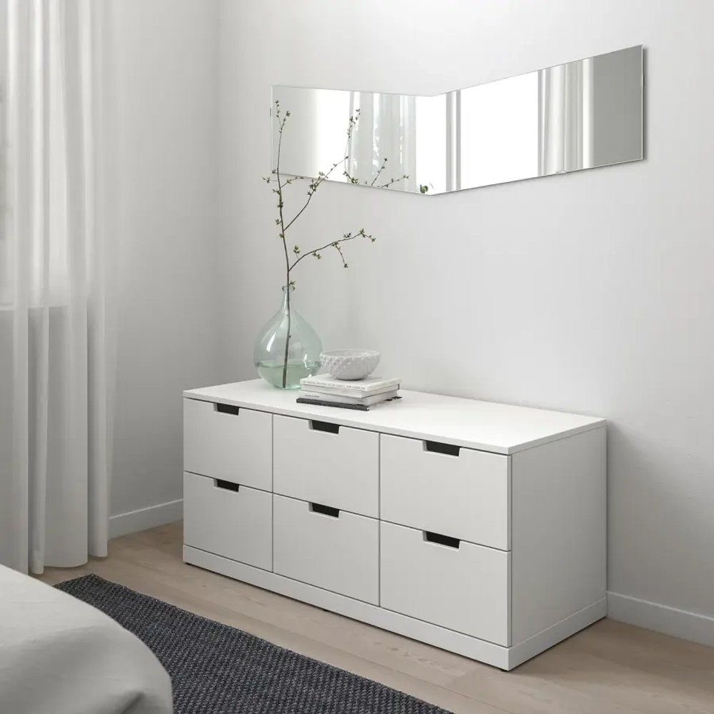 Комод - IKEA NORDLI/НОРДЛИ ИКЕА, 47х120х54 см, белый