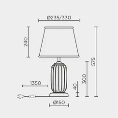 Настольный светильник MODELUX ML.6123.01TL BL