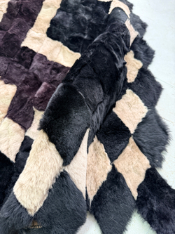 Покрывало меховое ковер из шкуры овчины