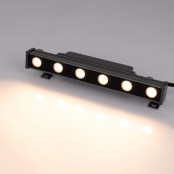 Линейный прожектор AR-LINE-300-6W Warm2700 (GR, 15 deg, 230V) (Arlight, IP65 Металл, 3 года) 051768