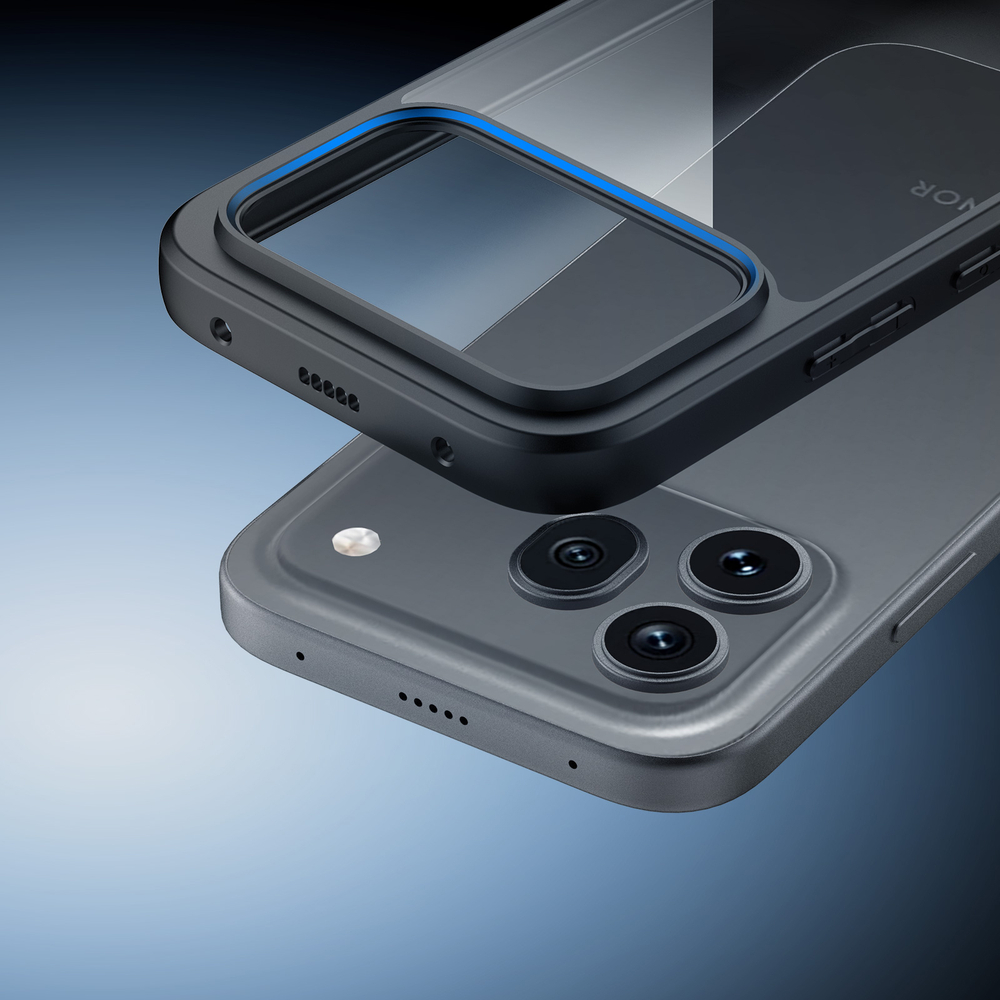 Чехол прозрачный с черными рамками для смартфона Honor 600 и 600 Pro, серия Aimo Series от Dux Ducis
