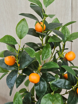 Искусственное дерево Мандарин 70см в кашпо