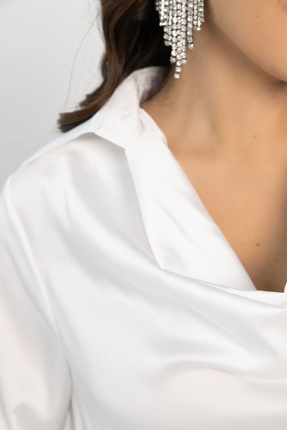 Блуза Шелковая сказка (белая) Б14380-33М LT Collection