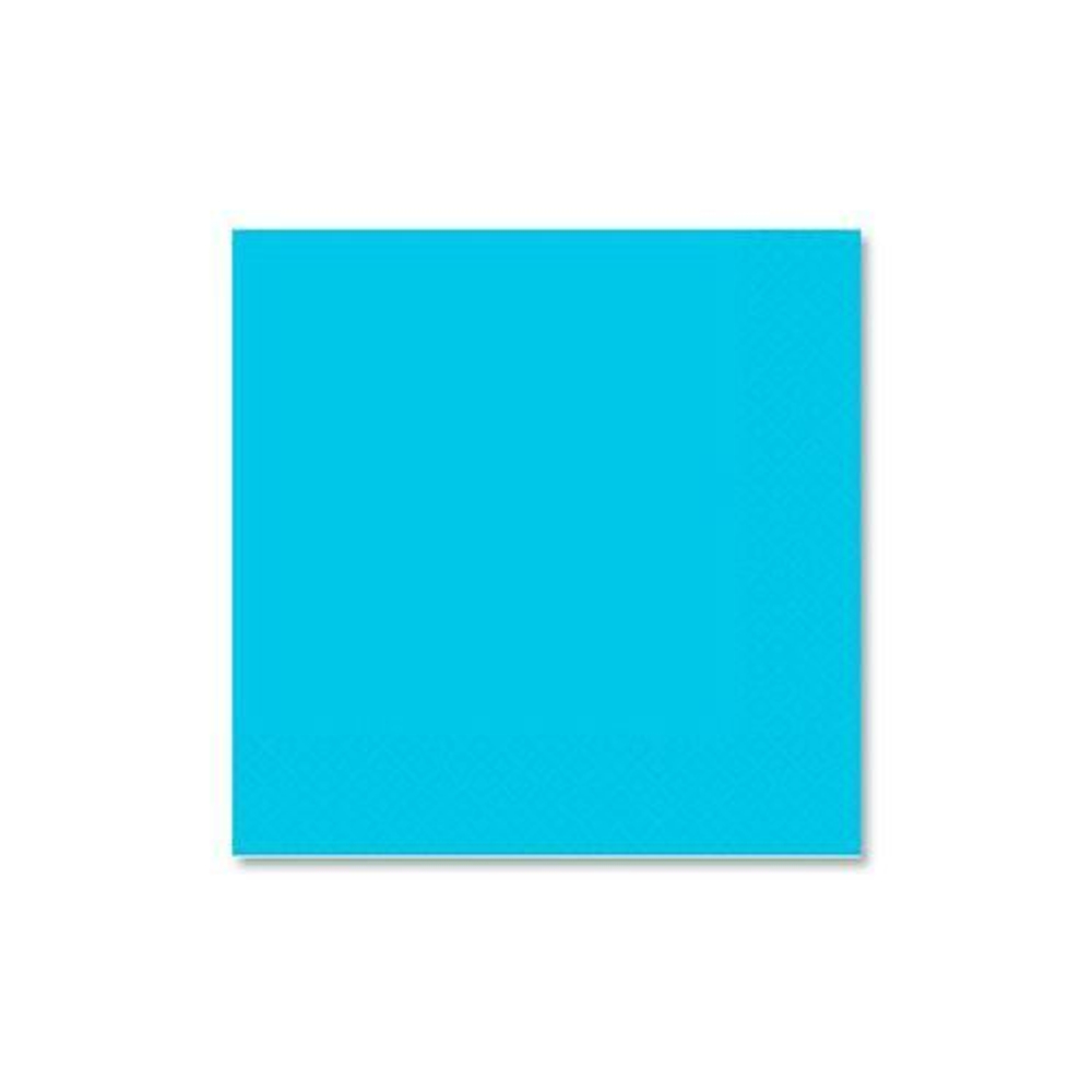 Салфетки голубые Карибы, 33 см, 16 штук