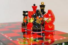 Шахматы походные "Кудрина-Хохлома"