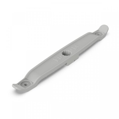 Держатель плоского кабеля двусторонний для прямого монтажа на 8 мест серый Промрукав