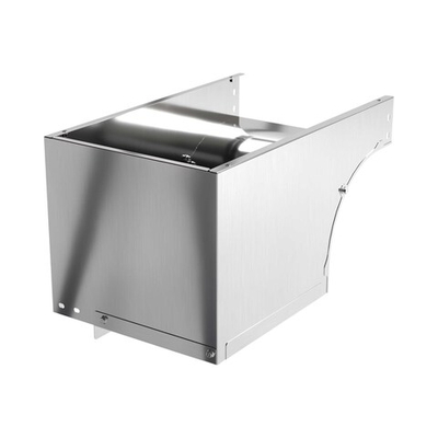 Угол CDSD 90 вертикальный внешний переходник правосторонний осн. 600 H80, нержавеющая сталь AISI 304, в комплекте с крепежнымиэлементами и соединительными пластинами, необходимыми для монтажа