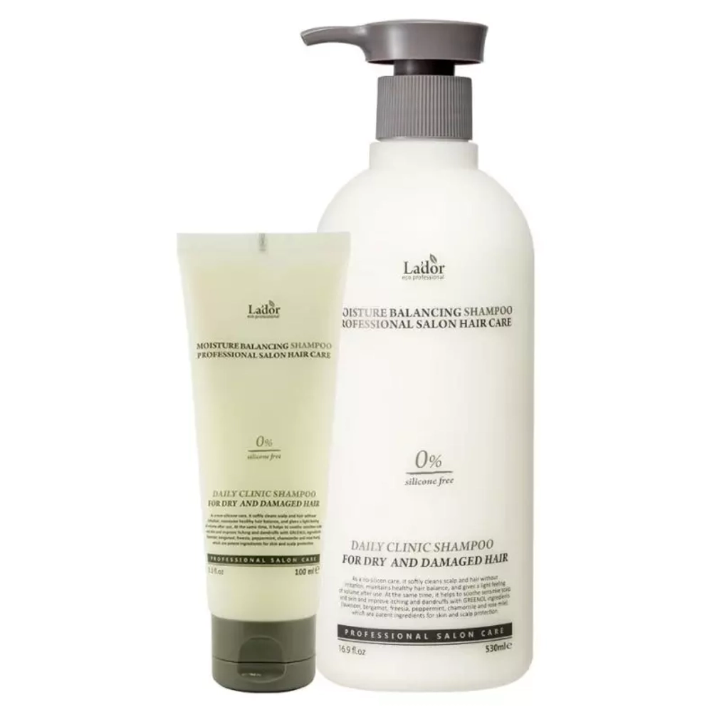 Увлажняющий бессиликоновый шампунь для сухих и поврежденных волос Lador moisture balancing shampoo professional salon hair care
