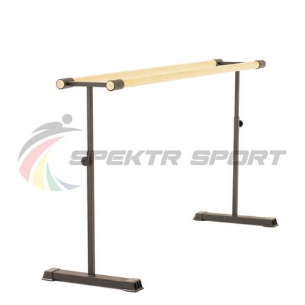 Переносной хореографический станок регулируемый Дубль Нержавеющая сталь, Сосна