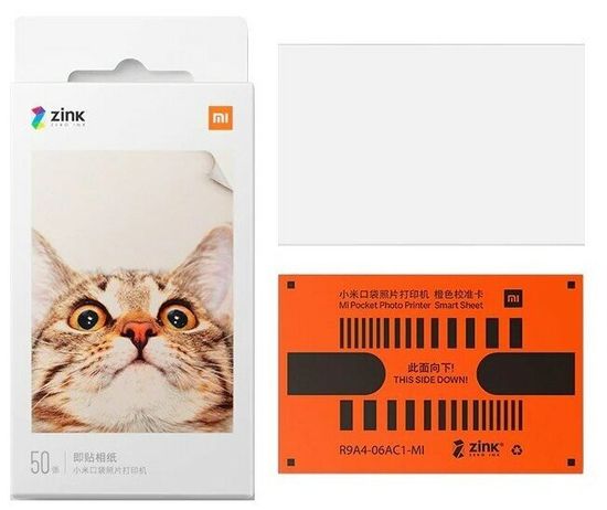 Фотобумага Xiaomi Mijia AR ZINK Portable Photo Printer Paper (50 листов) (XMZPXZHT03)