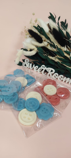 Шоколадные украшения из глазури (шоколадки, пуговки)