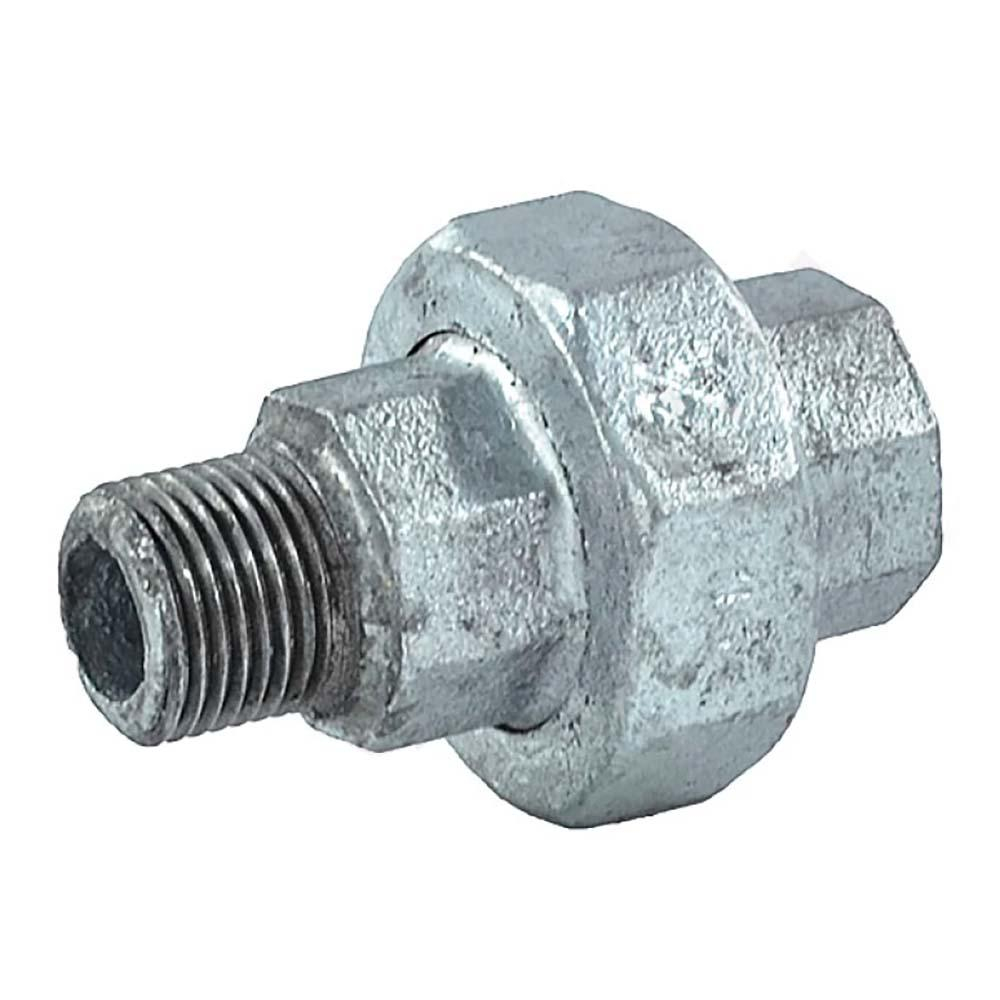 Соединитель прямой оцинкованный, американка+прокладка, ВР-НР, Fittex PLUS