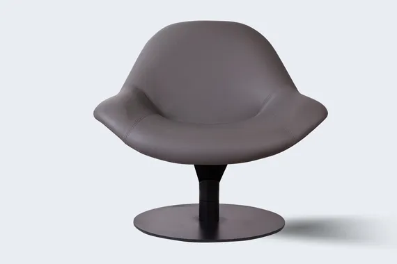 Лаунж кресло Zero Gravity с механизмом кручения, серый