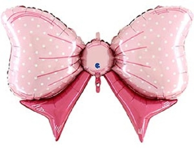 Бант розовый