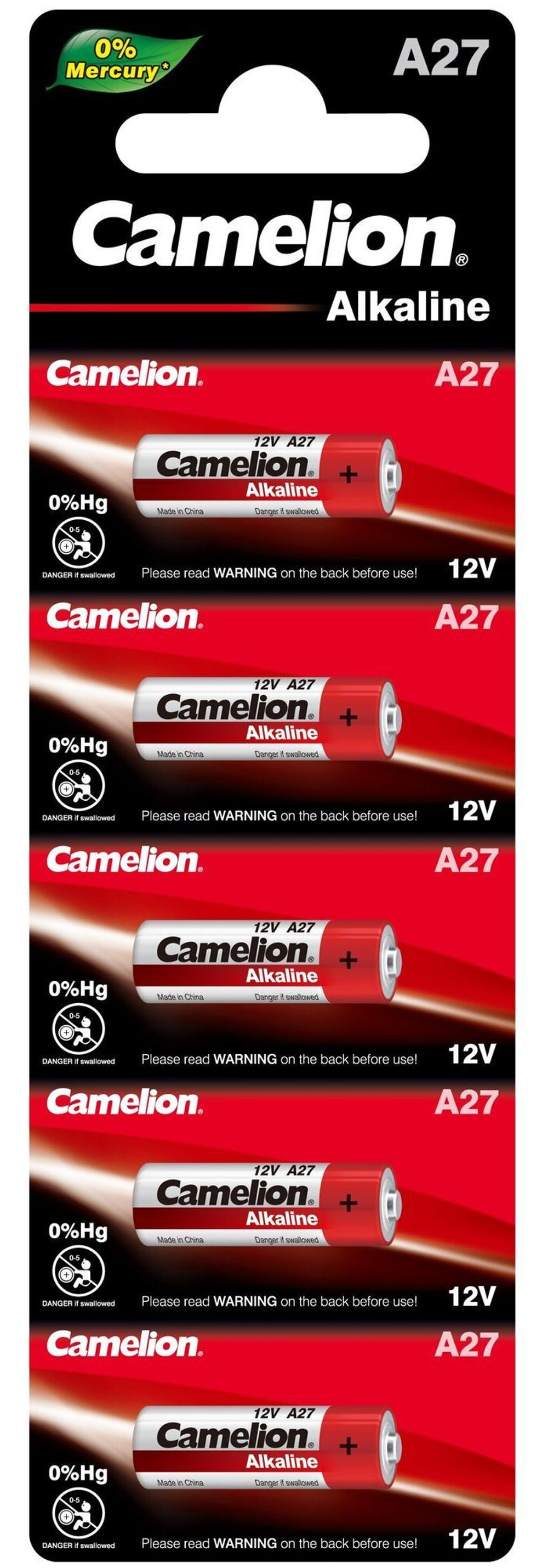 Camelion LR27/A27/MN27 BL5 Alkaline 12V