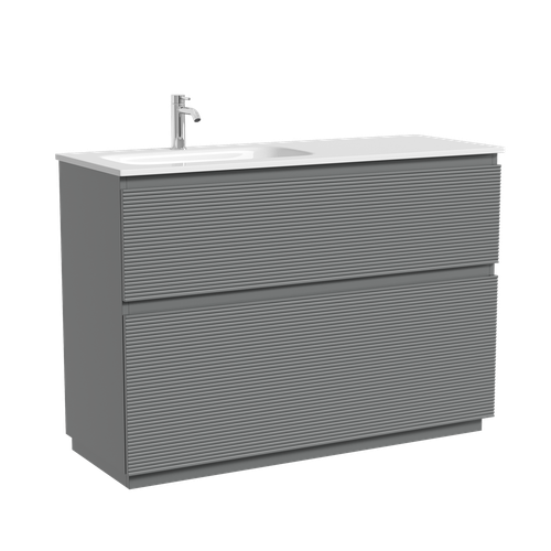 Тумба напольная Sancos Folk Floor левая 1190х445х850, c двумя ящиками оснащенными доводчиками, Ergraut soft, арт.FL120FLES