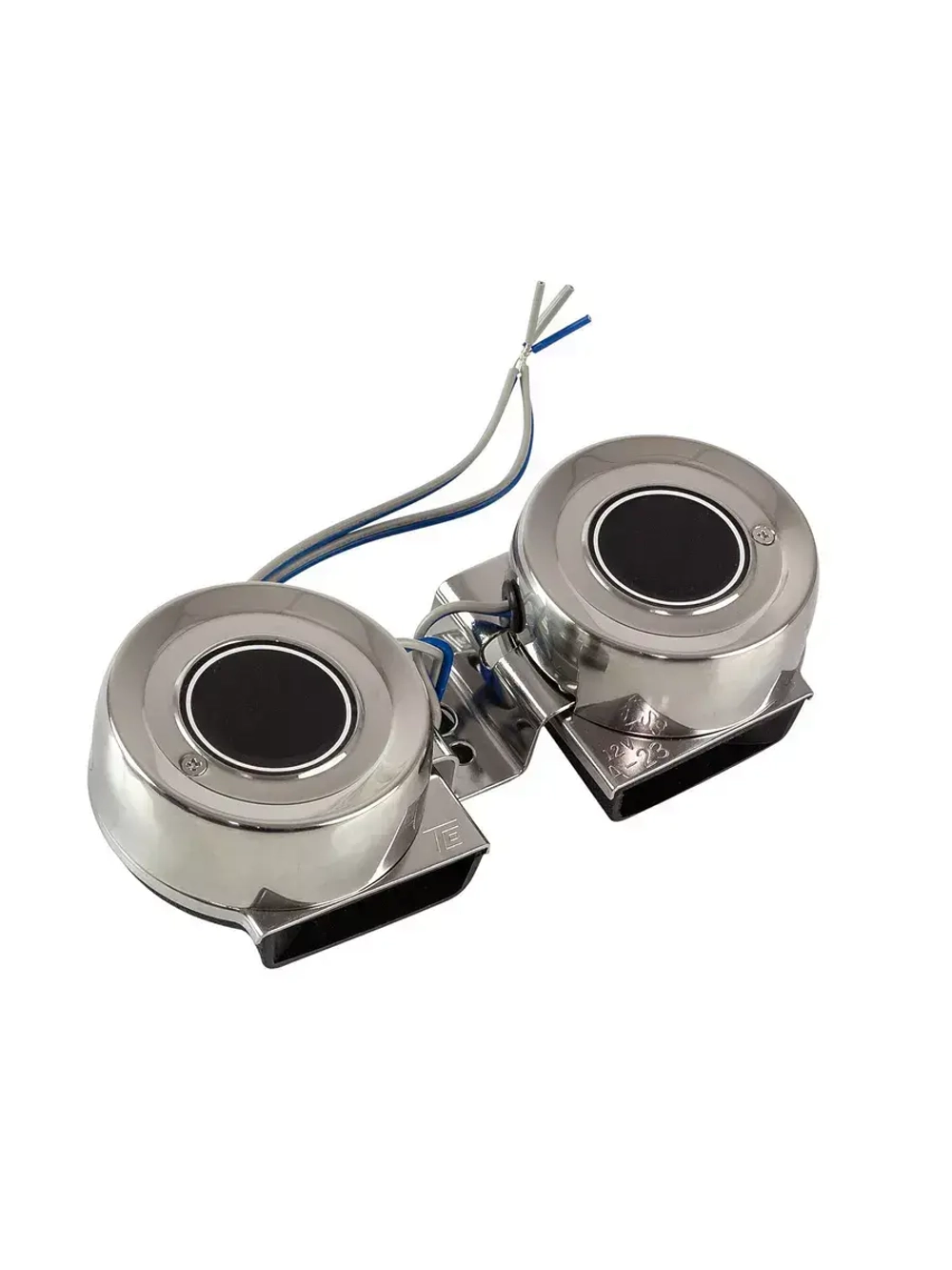 Сигнал звуковой двойной (12В, 110 дБ, нержавеющая сталь)