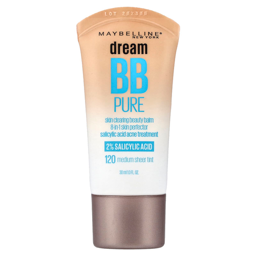 Maybelline, Dream BB Pure, очищающий бальзам для кожи, оттенок 120, средняя прозрачность, 30 мл (1 жидк. унция)