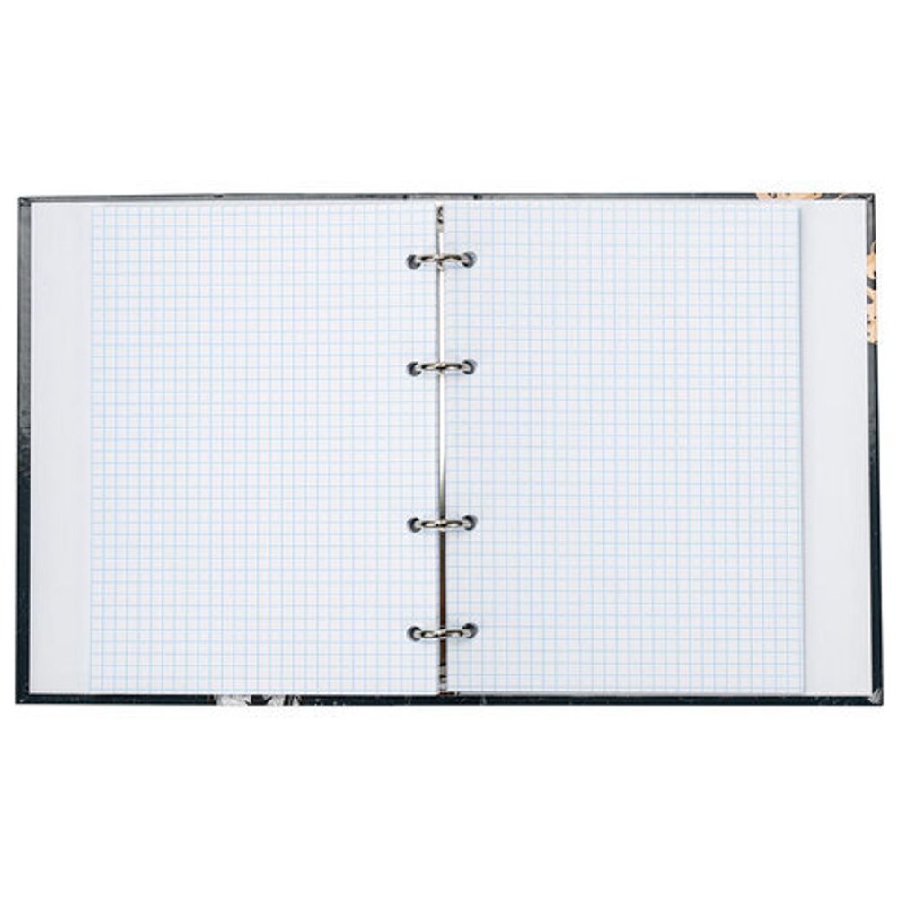 Тетрадь на кольцах А5 175х215 мм, 120 л., твердый картон, клетка, BRAUBERG, "SpaceX", 404081