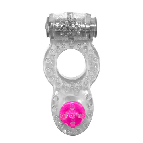 Прозрачное эрекционное кольцо 1,7см с вибрацией Lola Games Rings Ringer 0114-70Lola