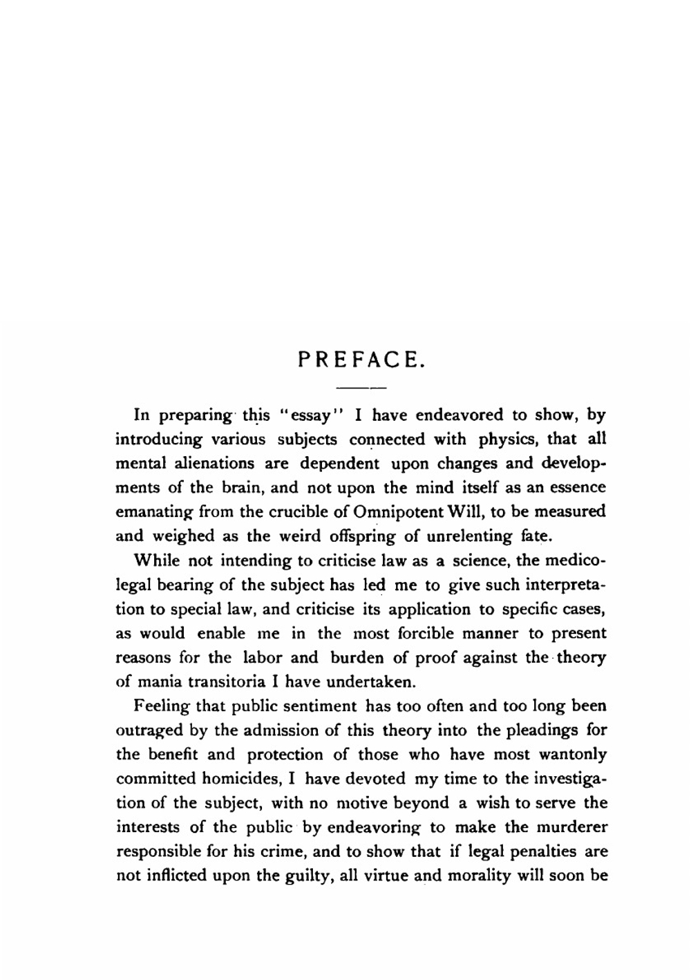 Transitory Mania, with Its Medico-legal Bearing | Washington Ayer