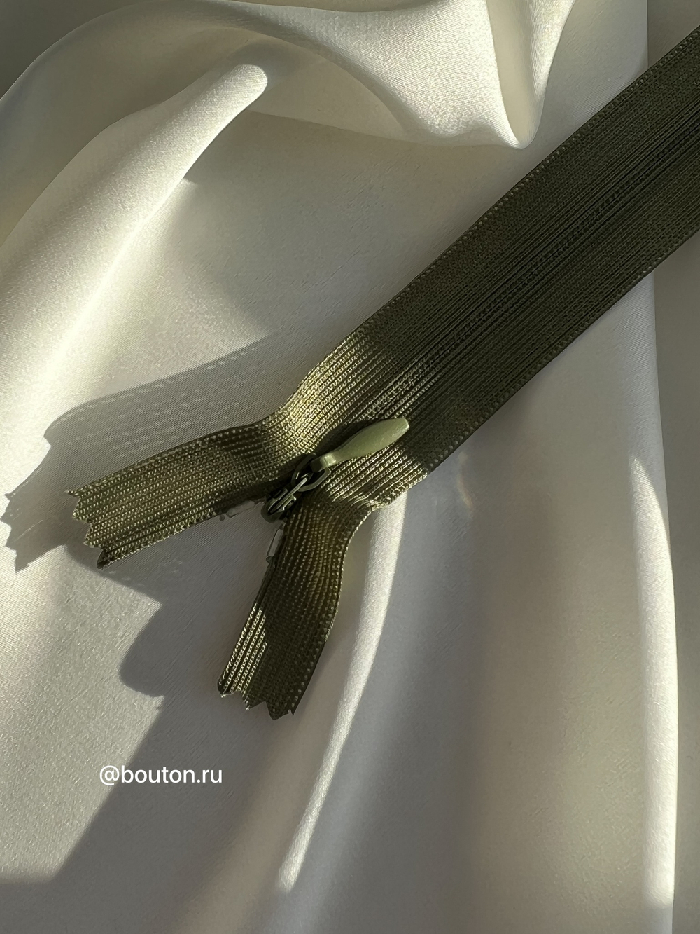 Молния потайная неразъемная хаки 263