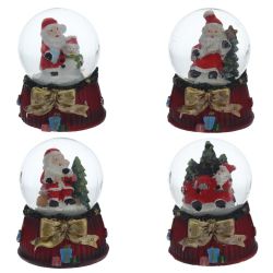 GAEM Фигурка декор в стекл шаре "Дед Мороз", D 4.5 см, L5 W5 H6 см, 4в.