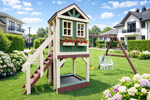 Детский домик с качелями "Прованс" моедель-3