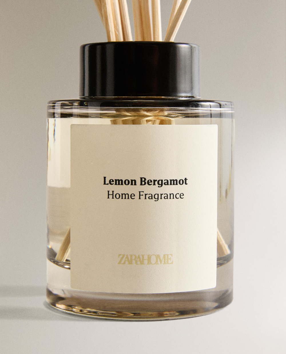 Zara Home Аромадиффузор Lemon Bergamot 100 мл, тростниковые палочки микадо, аромат свежий цитрусовый, Горчичный