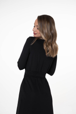 Платье на запах "Black cat"