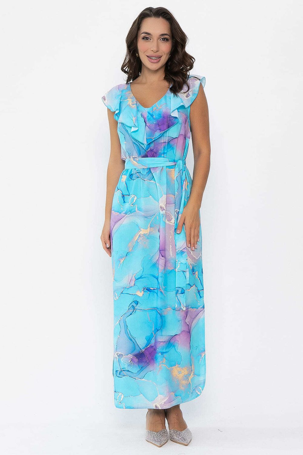 Платье Хатиса (бирюзовое) П14074-4М LT Collection