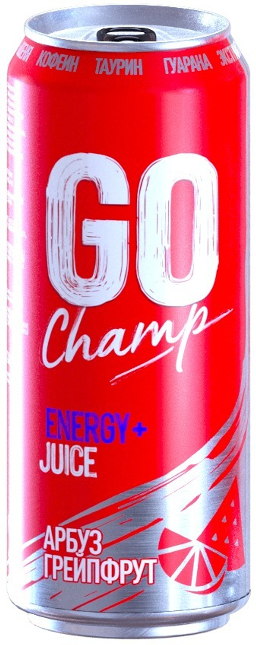 GOchamp энергетический напиток Арбуз-Грейпфрут ж/б 430мл